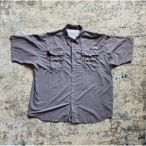 Columbia Men's Size 3XT Purple Bahama PFG Performance Fishing Shirt‎
